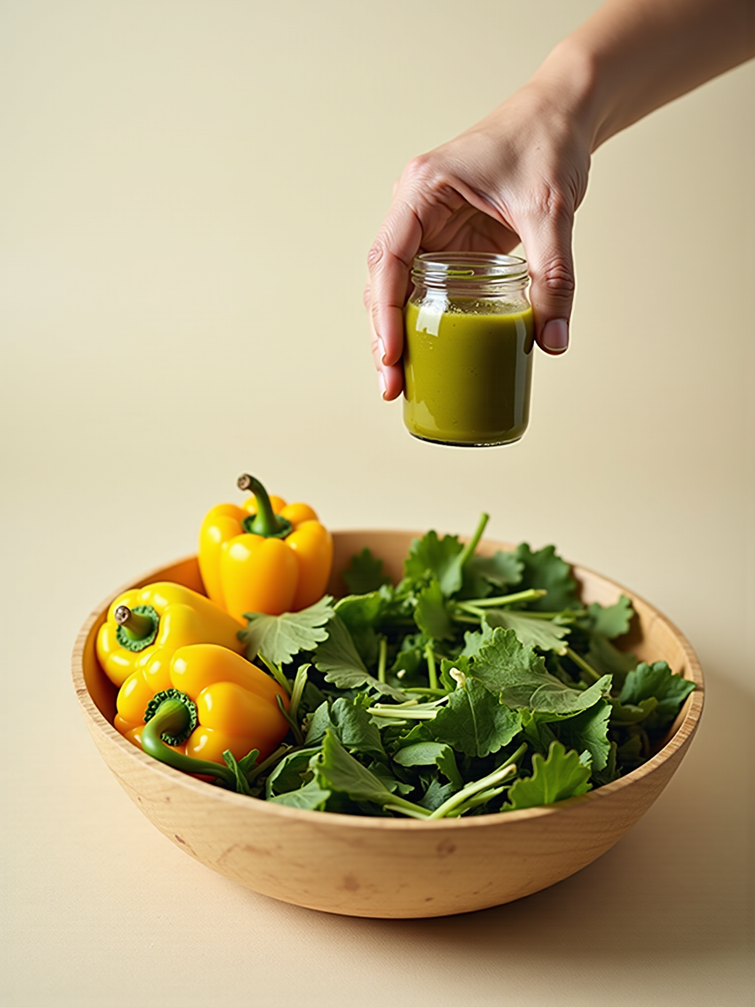 Fresh ingredients and green juice representing GAFO+ mission